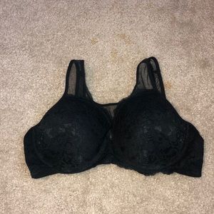 Black lace padded bralette